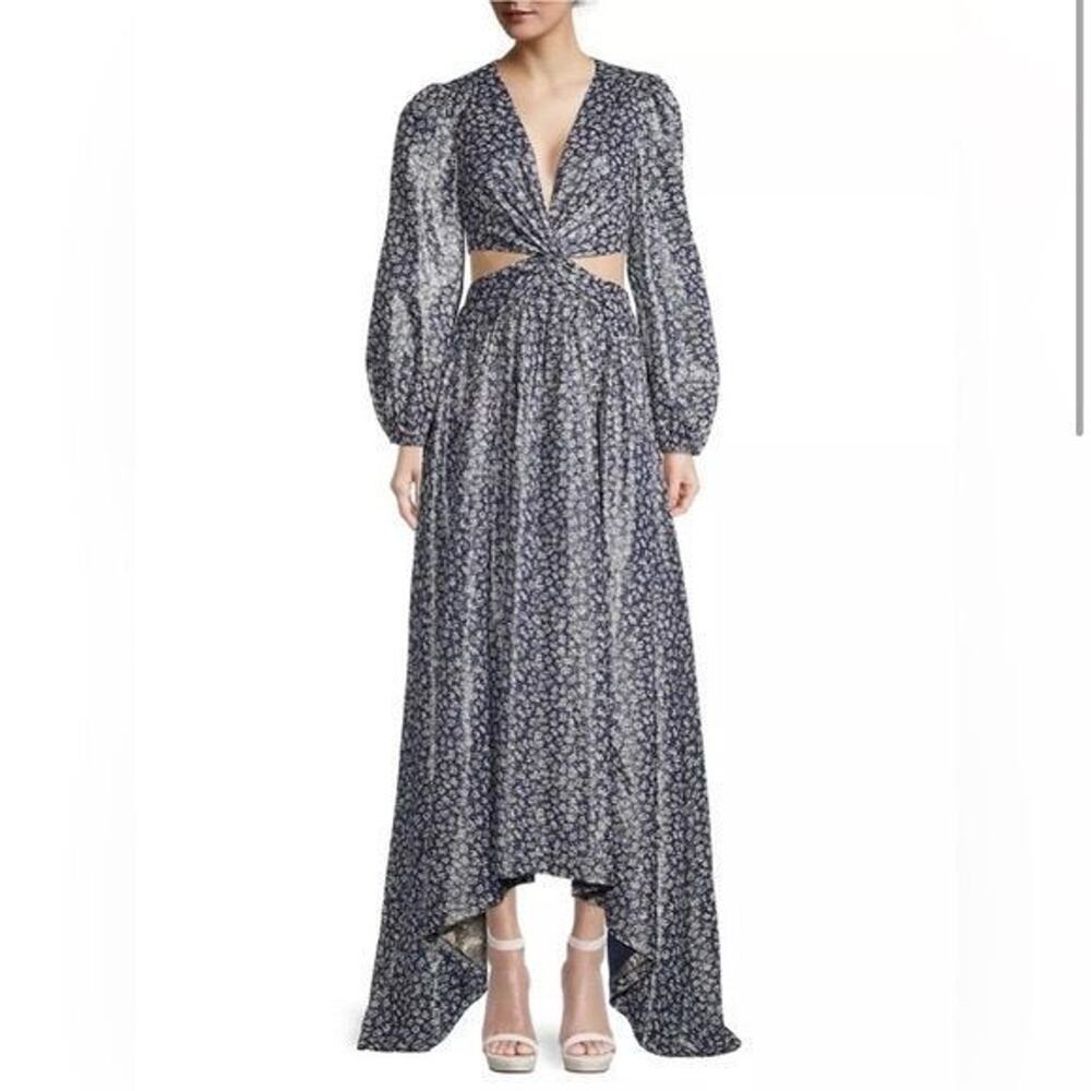 Ramy Brook Floral Delhi Cut Out Dress